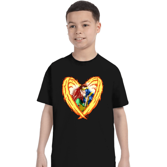 Daily_Deal_Shirts T-Shirts, Youth / XS / Black Burning Love