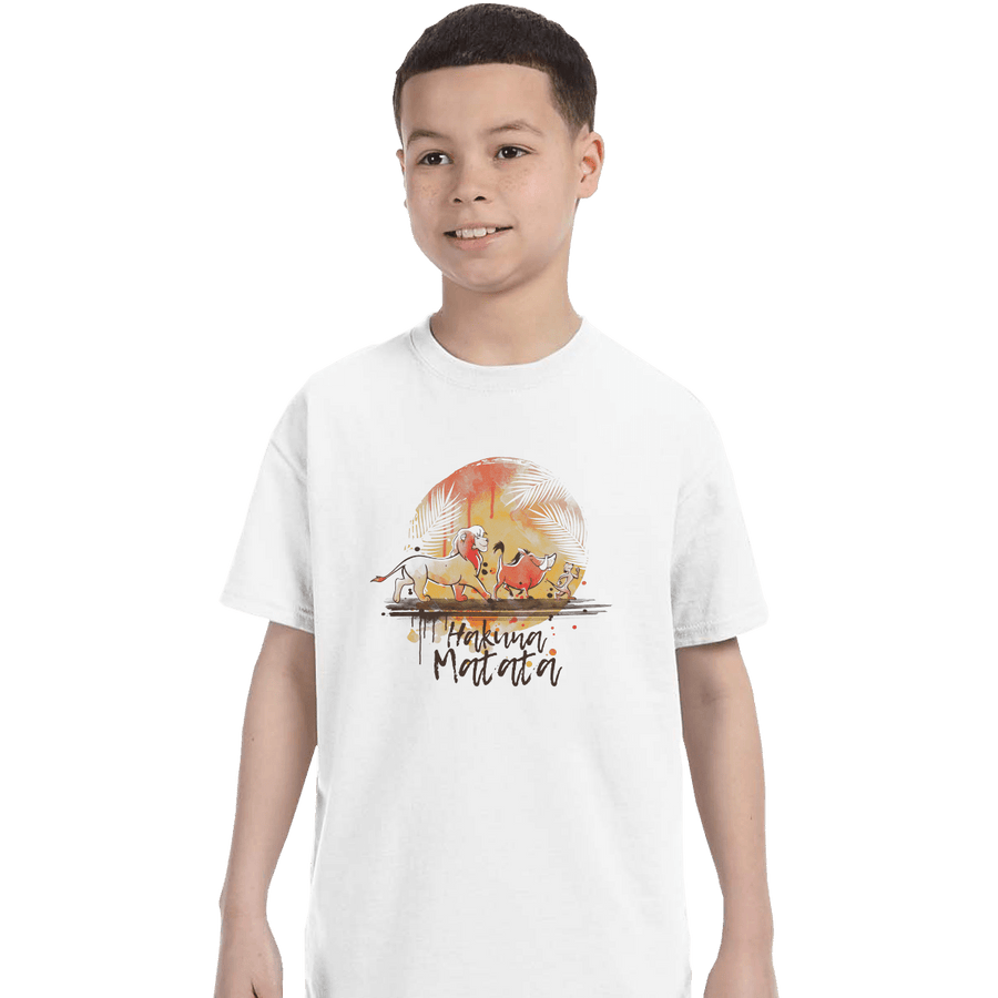 Shirts T-Shirts, Youth / XL / White No Worries Watercolor