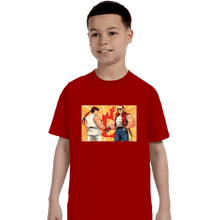 Load image into Gallery viewer, Shirts T-Shirts, Youth / XS / Red Famous Handshake
