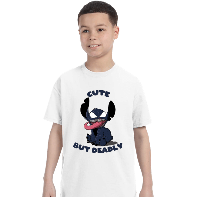 Daily_Deal_Shirts T-Shirts, Youth / XS / White Cute But Deadly
