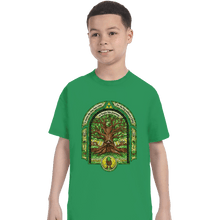 Load image into Gallery viewer, Shirts T-Shirts, Youth / XL / Irish Green Deku Tree
