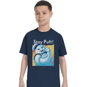 Shirts T-Shirts, Youth / XL / Navy Stay Puft!