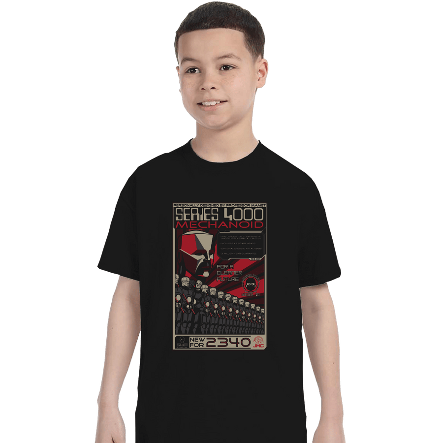Shirts T-Shirts, Youth / Small / Black Series 4000 Mechanoid