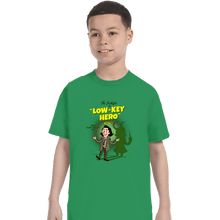 Load image into Gallery viewer, Secret_Shirts T-Shirts, Youth / XS / Irish Green Low-Key Hero
