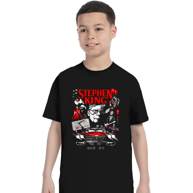 Daily_Deal_Shirts T-Shirts, Youth / XS / Black King Of Horror