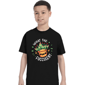 Daily_Deal_Shirts T-Shirts, Youth / XS / Black Raging Succulent