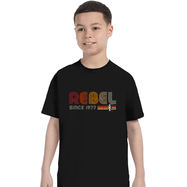 Daily_Deal_Shirts T-Shirts, Youth / XS / Black Rebel Since 1977