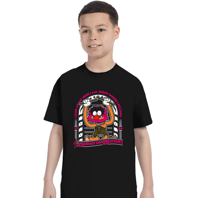 Shirts T-Shirts, Youth / XS / Black Animal Melodies