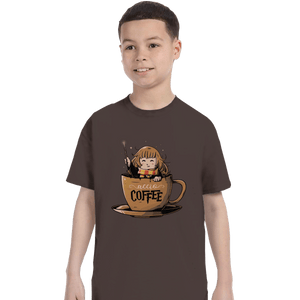 Shirts T-Shirts, Youth / XL / Dark Chocolate Accio Coffee