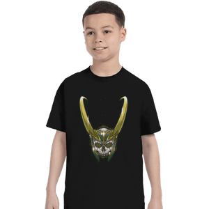 Secret_Shirts T-Shirts, Youth / XS / Black Loki's Skull