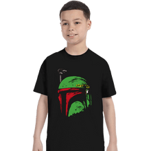 Load image into Gallery viewer, Shirts T-Shirts, Youth / XS / Black Bounty Hunter Helmet
