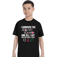 Load image into Gallery viewer, Secret_Shirts T-Shirts, Youth / XS / Black Lousy Squid Shirt
