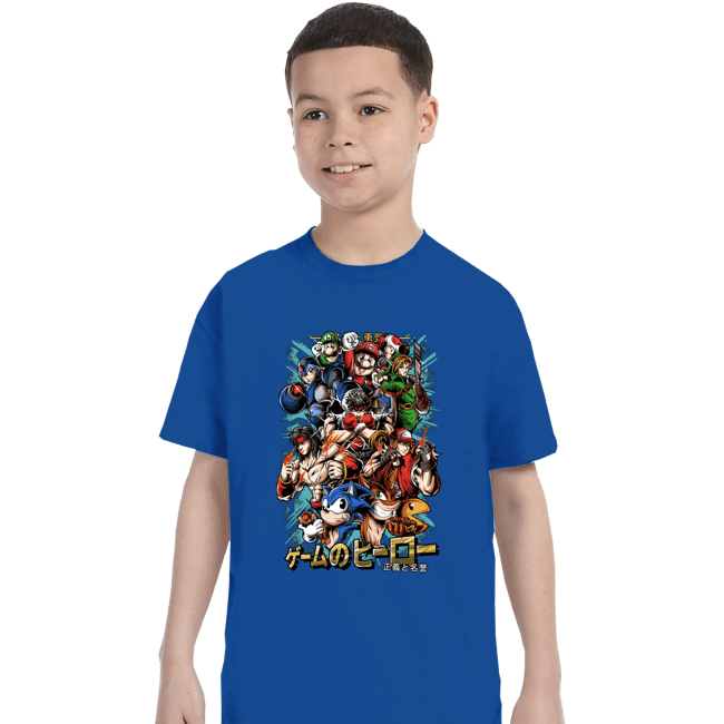 Daily_Deal_Shirts T-Shirts, Youth / XS / Royal Blue Nostalgic Heroes!