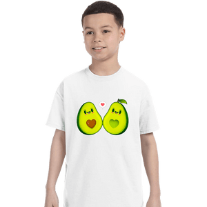 Shirts T-Shirts, Youth / XS / White Avocados Love