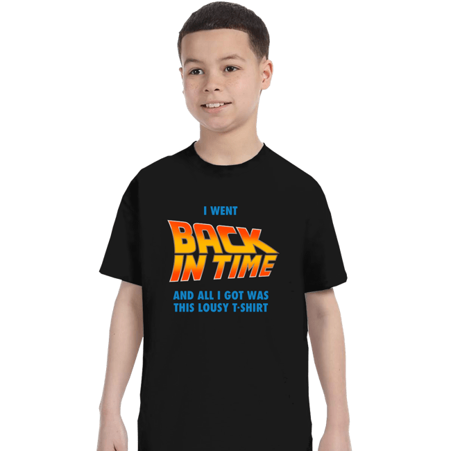 Daily_Deal_Shirts T-Shirts, Youth / XS / Black Lousy Back In Time Shirt