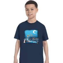 Load image into Gallery viewer, Daily_Deal_Shirts T-Shirts, Youth / XS / Navy Fighting Evil By Moonlight
