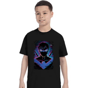Daily_Deal_Shirts T-Shirts, Youth / XS / Black Glitch Nightwing