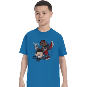 Shirts T-Shirts, Youth / XS / Sapphire Bucky And Sam
