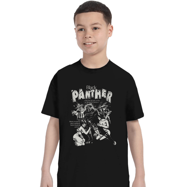 Shirts T-Shirts, Youth / XS / Black Black Panther