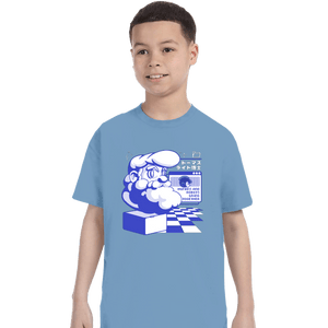 Secret_Shirts T-Shirts, Youth / XS / Powder Blue Light Wave