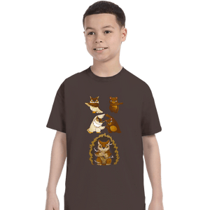 Secret_Shirts T-Shirts, Youth / XS / Dark Chocolate Owl Bear Fusion