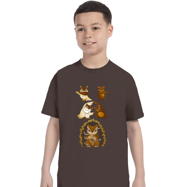 Secret_Shirts T-Shirts, Youth / XS / Dark Chocolate Owl Bear Fusion