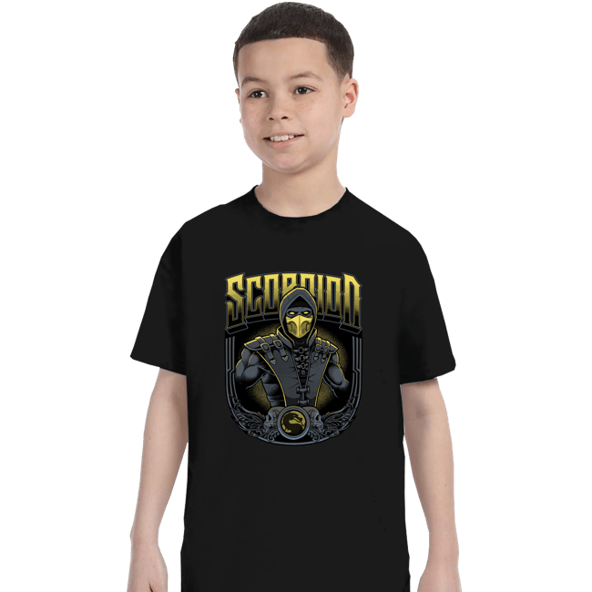 Daily_Deal_Shirts T-Shirts, Youth / XS / Black Scorpion Crest
