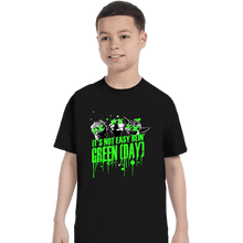 Load image into Gallery viewer, Shirts T-Shirts, Youth / XS / Black It&#39;s Not Easy Bein&#39; Green
