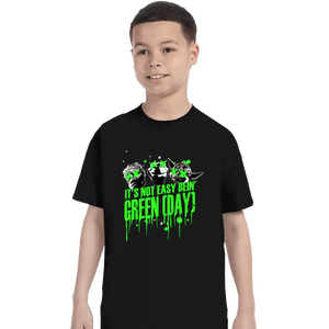 Shirts T-Shirts, Youth / XS / Black It's Not Easy Bein' Green