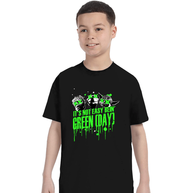 Shirts T-Shirts, Youth / XS / Black It's Not Easy Bein' Green