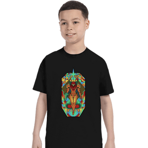 Shirts T-Shirts, Youth / XS / Black Stained Glass Hunter