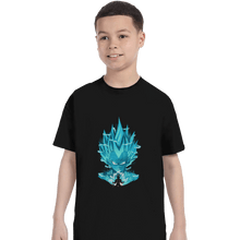 Load image into Gallery viewer, Shirts T-Shirts, Youth / XL / Black Super Saiyan Blue

