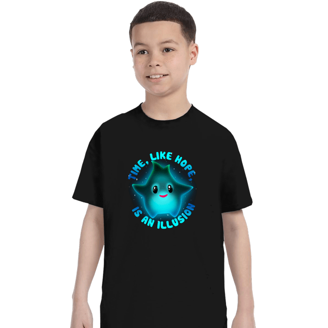 Daily_Deal_Shirts T-Shirts, Youth / XS / Black Time Is An Illusion