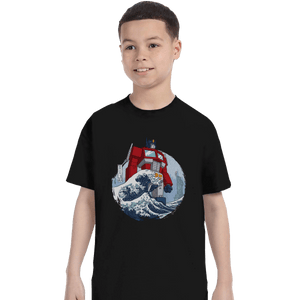 Shirts T-Shirts, Youth / XL / Black Wave Optimus