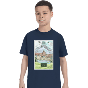 Secret_Shirts T-Shirts, Youth / XS / Navy Stay At The Overlook Hotel
