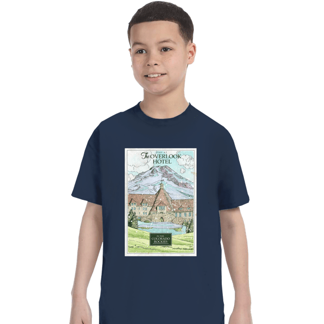 Secret_Shirts T-Shirts, Youth / XS / Navy Stay At The Overlook Hotel
