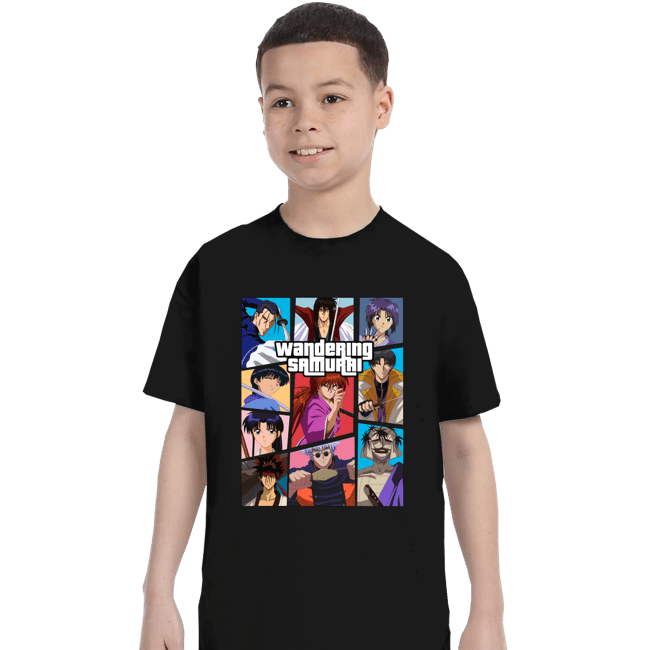 Daily_Deal_Shirts T-Shirts, Youth / XS / Black The Wandering Samurai