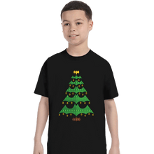 Load image into Gallery viewer, Daily_Deal_Shirts T-Shirts, Youth / XS / Black Holy Christmas Tree, Batman!
