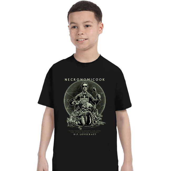 Shirts T-Shirts, Youth / XS / Black Necronomicook