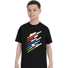 Load image into Gallery viewer, Daily_Deal_Shirts T-Shirts, Youth / XS / Black Speed Streaks
