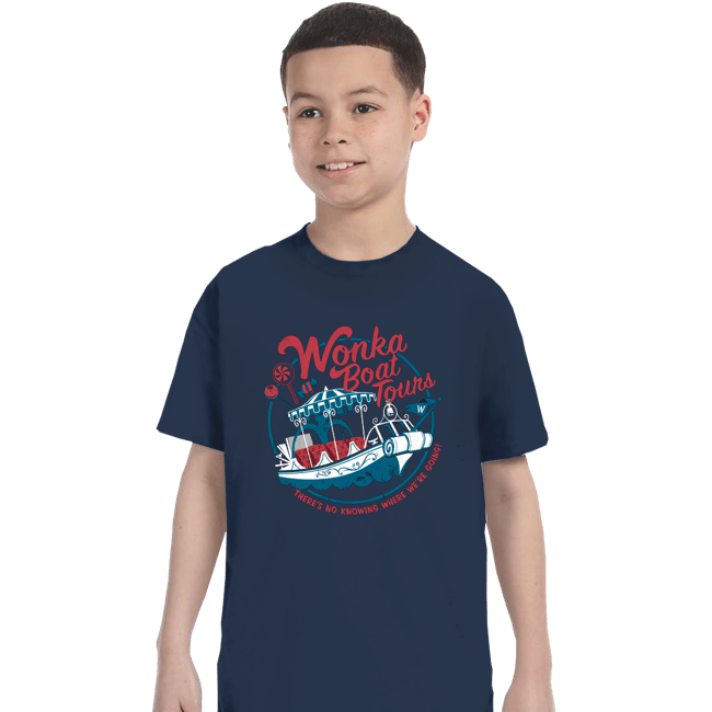 Secret_Shirts T-Shirts, Youth / XS / Navy Wonka Boat Tours!
