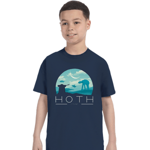 Shirts T-Shirts, Youth / XS / Navy Hoth Icy Planet