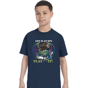 Shirts T-Shirts, Youth / XS / Navy Life Is An RPG