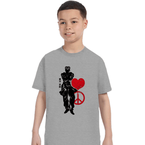 Shirts T-Shirts, Youth / XS / Sports Grey Crimson Josuke