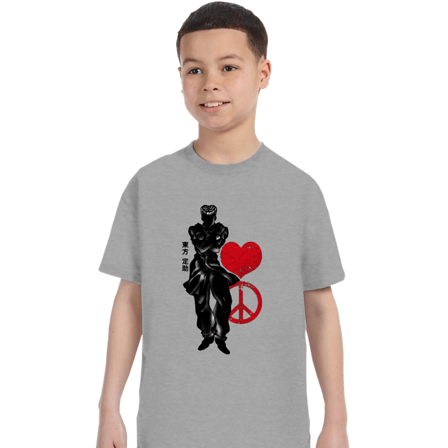 Shirts T-Shirts, Youth / XS / Sports Grey Crimson Josuke