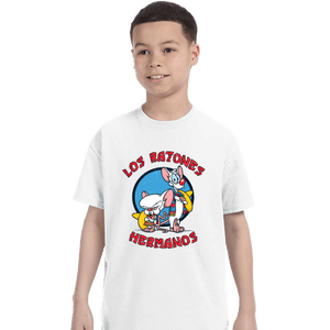 Daily_Deal_Shirts T-Shirts, Youth / XS / White Los Ratones Hermanos