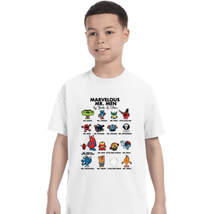 Daily_Deal_Shirts T-Shirts, Youth / XS / White Marvelous Mr. Men