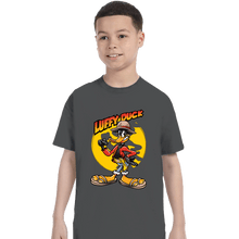 Load image into Gallery viewer, Daily_Deal_Shirts T-Shirts, Youth / XS / Charcoal Luffy Duck
