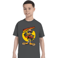 Load image into Gallery viewer, Daily_Deal_Shirts T-Shirts, Youth / XS / Charcoal Luffy Duck
