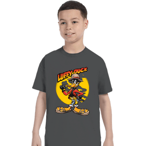 Daily_Deal_Shirts T-Shirts, Youth / XS / Charcoal Luffy Duck